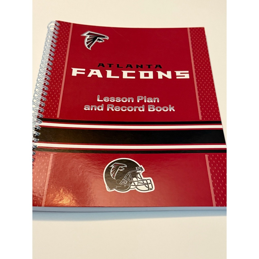 Atlanta‎ Falcons 8.3'' x 11'' Teacher Record Book Lesson Plan Undated Football